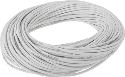 Produktbild von Elektrische Masseleitung Automobil-Stromleitung 200FT Weiß TC 1 Stück 22Gauge 2 Leiter Vollständig isoliert & Soft-Touch-Mantel Universal