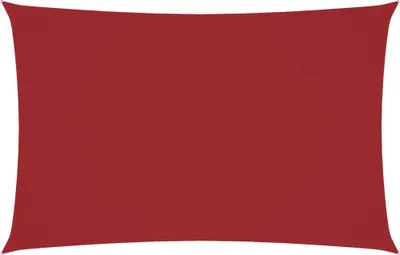 Image de vidaXL Voile d'ombrage Oxford rectangulaire 5x8 m rouge