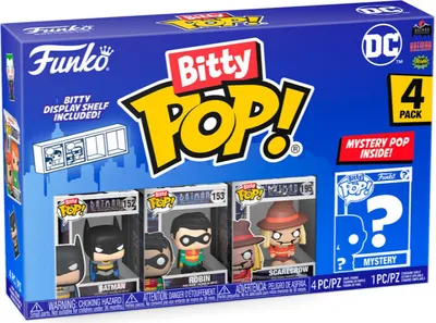 Image de Funko Pop! Bitty POP DC Comics - Batman Figurki Winylowe 4 Figury w Blisterze