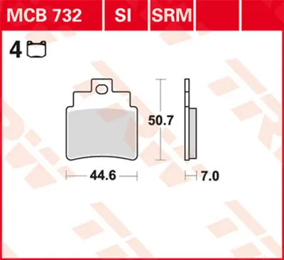 Obrázok produktu pre TRW Brzdová podložka Trw Organ. Mcb 732