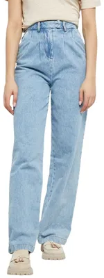 Imagen del producto de Pantalón vaquero de corte alto para mujer de la marca Naf Naf, color blanco