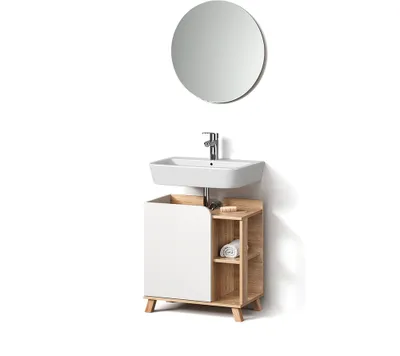 Image de Ensemble de meubles de salle de bain Livinity Marano Sonoma/blanc 2 parties, Model 52859