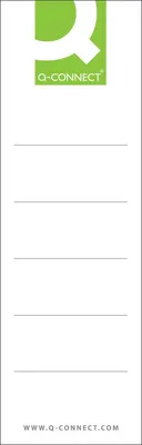 Produktbild von Q-CONNECT KF00774-2 Ordnerrückenschild - schmal/kurz, 29 x 157 mm, 20 Stück