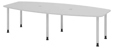Produktbild von bümö Konferenztisch mittel KT28 - Nachbildung: Grau, tischfuss: Füße in Silber