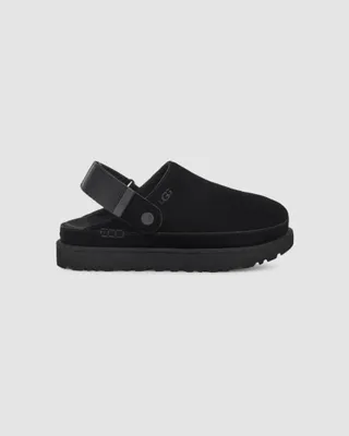 Produktbild von UGG Goldenstar Clog Damen Sandalen aus Veloursleder mit verstellbarem Fersenriemen 39 EU