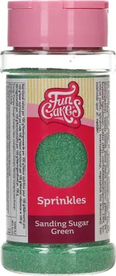 Produktbild von FunCakes Farbzucker / Sanding Sugar - Grün 80 g