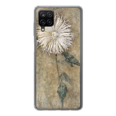 Produktbild von MuchoWow® Handyhülle Schutzhülle Hülle für Samsung Galaxy A12 Chrysantheme - Piet Mondrian - Alte Meister Silikon Softcase Handy Hülle - Bild