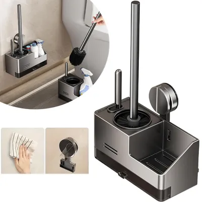 Produktbild von WC-Bürste und Halter-Set für Toilette und Badezimmer, Badezimmer-Zubehör