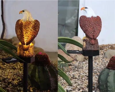 Produktbild von Wasserdichte Adler Design Solar Rasenlampe (weiß), Outdoor Solar Light Gartendekoration Lampe