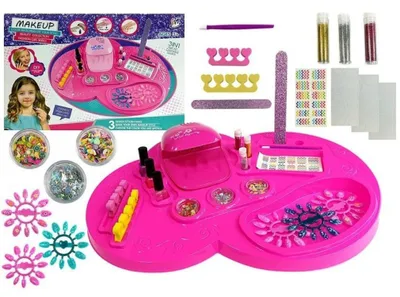 Produktbild von Leantoys Zestaw Kosmetyczki do Paznokci Suszarka, Lakiery