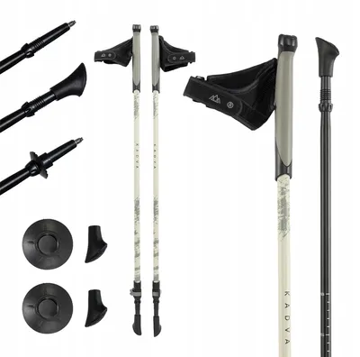 Produktbild von Nordic-Walking-Stöcke Kadva Halna Grün 85-135 cm, leicht 240 g, Quick Lock