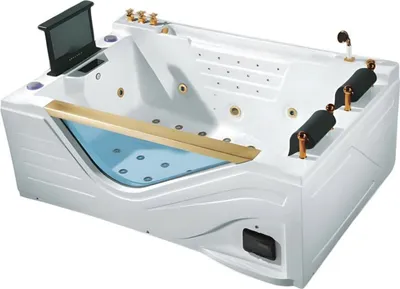 Produktbild von Badewanne Whirlpool Blubberbad Hydromassagewanne Spa-Bad Whirlwanne 195x130 cm
