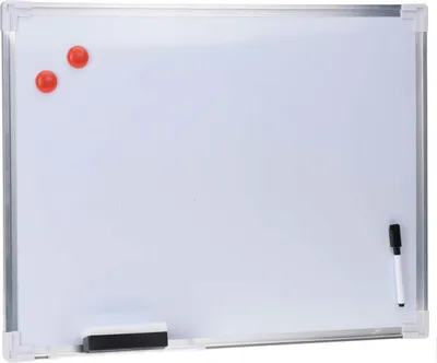 Produktbild von Koopman Whiteboard Aluminium 45x60cm mit Zubehör magnetisch