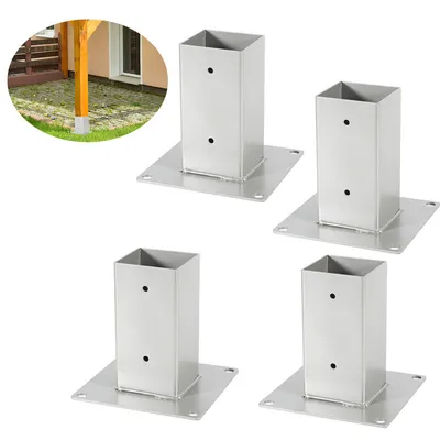 Obrázok produktu pre TolleTour skrutkovacie puzdro zemné puzdro podpera plotu strieborná 70x70mm