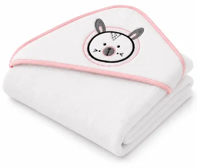 Produktbild von Weiches Babyhandtuch mit Kapuze, 76 x 76 cm