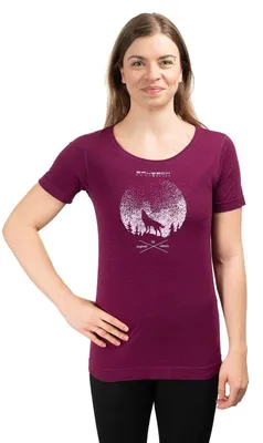 Immagine prodotto di Maglietta da trekking da donna Brubeck Outdoor Wool Pro SS12720A Women, viola, taglia L