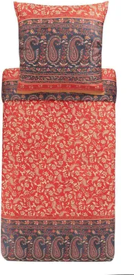 Produktbild von Bassetti Mako-Satin Bettwäsche-Garnitur Como Farbe Rot-R1 Größe 200x200 + 2x 80x80 AL