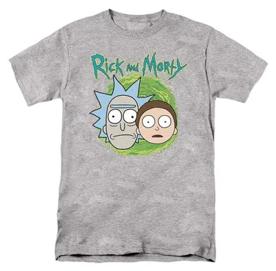 Produktbild von Rick And Morty - T-Shirt für Herren/Damen Uni TV37677 (S) (Sportliches Heather), KI-generiertes Bild