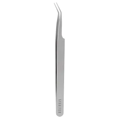 Image de Pincettes à cils incurvée Nanolash - pince à épiler professionnelle pour extensions de cils