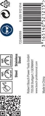 Image de Bosch PRO StSt HSS-Co Spiralb,5,1x52x86mm