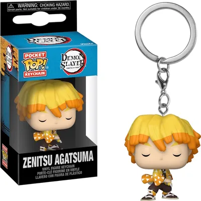Produktbild von Demon Slayer - Zenitsu Agatsuma Schlüsselanhänger Funko Pocket POP! Keychain