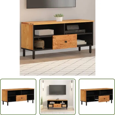 Produktbild von The Living Store TV-Schrank 100x33x46 cm Massivholz Akazie