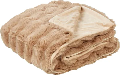 Obrázok produktu pre BELIANI Prikrývka na posteľ hnedá mäkká Umelá kožušina 200 x 220 cm huňatá deka spálňa
