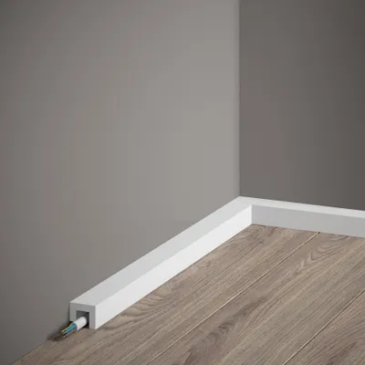 Produktbild von PROVISTON | Sockelleiste Polystyrol | 25 x 20 x 2000 mm | Weiß | Kunststoff