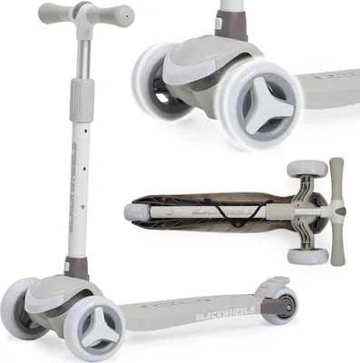 Produktbild von Kinderroller, Tretroller, Balance-Roller Blackwheels Blink Soft Beige , Räder mit LED-Beleuchtung, ABEC-5