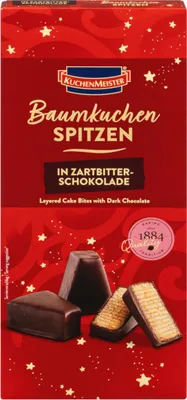 Obrázek produktu pro Kuchenmeister Baumkuchenspitzen v balení hořké čokolády 130g
