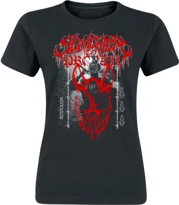 Produktbild von Slaughter To Prevail T-Shirt Damen Red Mask Kostolom schwarz 3XL