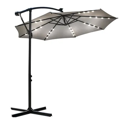 Produktbild von LED-Ampelschirm Lehmann Flash 350 cm mit solarbetriebenen Leuchten