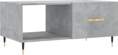 Obrázek produktu pro vidaXL Konferenční stolek Concrete Grey 90x50x40 cm Materiál dřevo