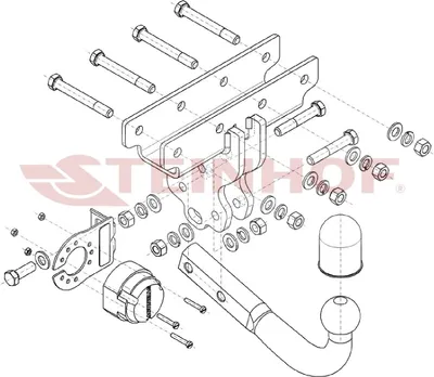 Produktbild von Z546790 Anhängerkupplung passend für JEEP Gladiator 01/2020- starr