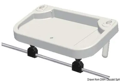 Obrázok produktu pre Zásobník na montáž na rúrku nosníka Ø25mm 850x460mm , 1 kus