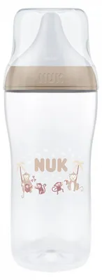 Produktbild von NUK Perfect Match Babyflasche mit Temperaturkontrolle XL Monkey 360 ml
