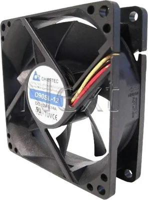 Produktbild von Chieftec AF-0925PWM, Schwarz, 92 x 92 x 25 mm, 2600 RPM