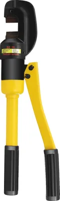 Zdjęcie produktu dla Hydrauliczny przecinak do prętów zbrojeniowych, siła cięcia 8 ton, narzędzie przenośne, żółto-czarny