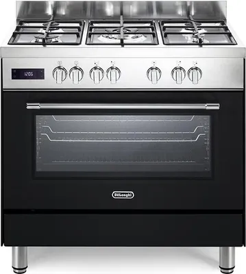 Immagine prodotto di De’Longhi PRO 96 MA ED cucina Elettrico Gas Nero, Acciaio inossidabile A