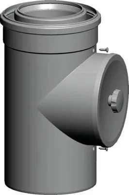 Productafbeelding van Wolf lucht-/uitlaatbuis, wit, met stekverbinding en inspectieopening DN110/160, lengte: 250 mm