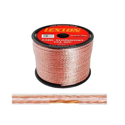 Obrázok produktu pre Reprokábel 2x0,5mm KLS0,5T transparentný