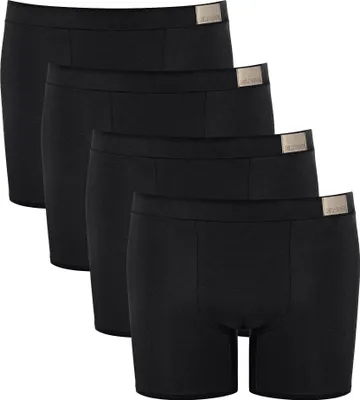 Produktbild von Sloggi Herren Shorts, 4er Pack - GO Natural Short C4P, Boxershorts, Baumwolle Stretch Schwarz XL