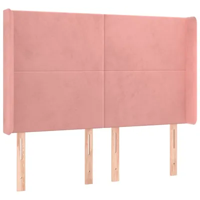 Produktbild von Möbel Kopfteil mit Ohren Rosa 147x16x118/128 cm Samt - Kopfteile CLORIS9113556