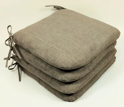 Obrázek produktu pro Sedák 40x40 cm látka šedý melír - set 4 kusy