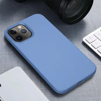 Produktbild von Mobigear  Handyhülle für iPhone 12 Mini - Backcover Umweltfreundliches Material Blau