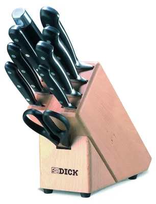 Immagine prodotto di F. DICK Holzmesserblock Premier Plus 9-teilig Messerblock inkl. Kochmesser