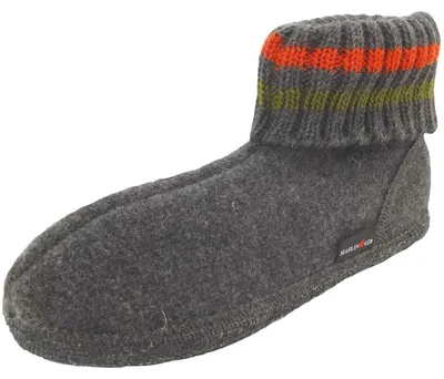Produktbild von Haflinger Paul Uni Hüttenschuhe Anthrazit, 631051-0-4