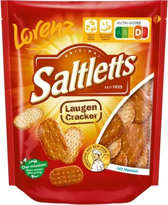 Produktbild von Lorenz Saltletts Laugencracker Laugengebäck mit Meersalz 150g