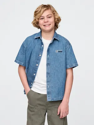 Produktbild von GAP Americana Kinder-Jeanshemd L