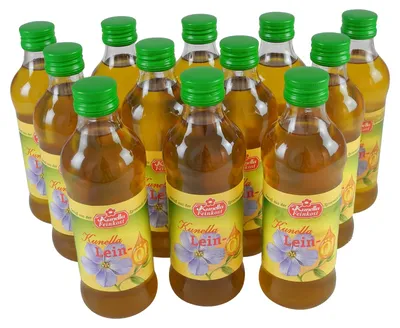 Produktbild von Leinöl von Kunella Feinkost - 12er Pack (12 Flaschen à 250 ml)